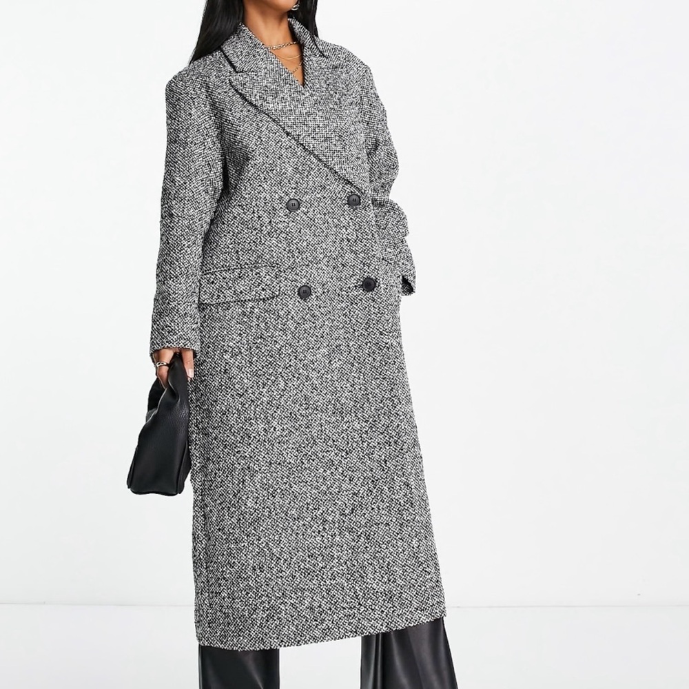 ASOS • Salt and Pepper Coat - Picture 2 of 10